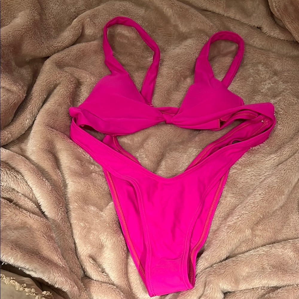 Vibrant Pink One Piece Swimsuit